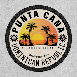 Punta Cana Dominican Retro Sunset Souvenir 60s Patch