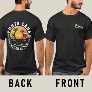 Punta Cana Dominican Retro Sunset Souvenir 60s T-Shirt