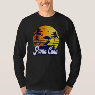 Punta Cana Dominican Sunset Beach Retro Premium T-Shirt