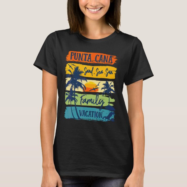 Punta Cana Dominican Vacation 2022 Matching Family T-Shirt (Front)