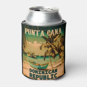 Punta Cana Dominican - Vintage Souvenir 80s Can Cooler