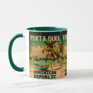 Punta Cana Dominican - Vintage Souvenir 80s Mug