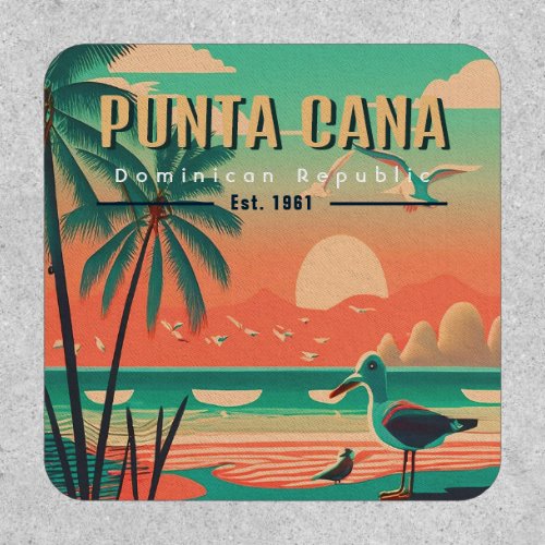 Punta Cana DR Retro Flamingos Souvenir 1950s Patch