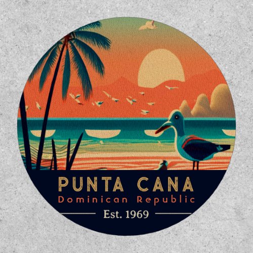 Punta Cana DR Retro Sunset Souvenirs 1960s Patch