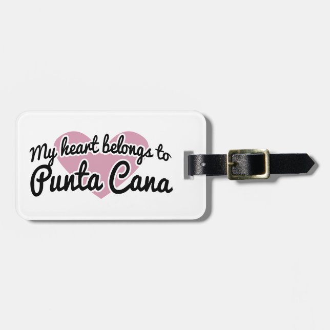 Punta Cana Heart Luggage Tag (Front Horizontal)