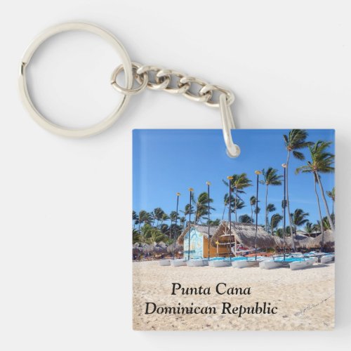 Punta Cana in the Dominican Republic Keychain