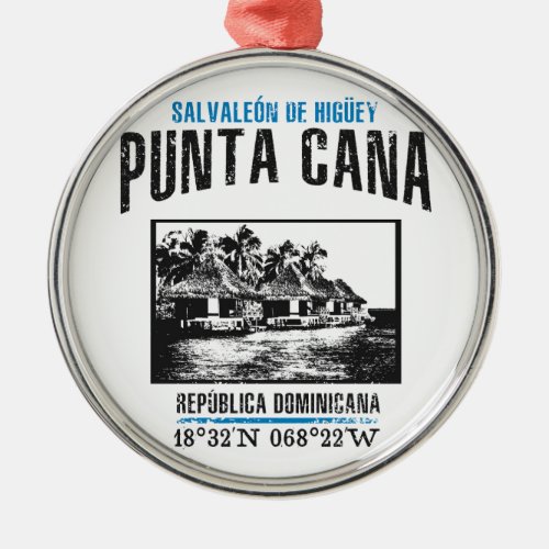 Punta Cana Metal Ornament