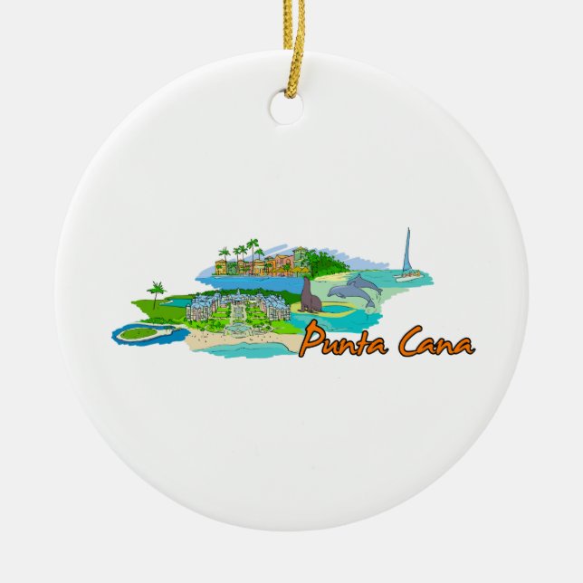 Punta Cana - Mexico.png Ceramic Ornament (Front)