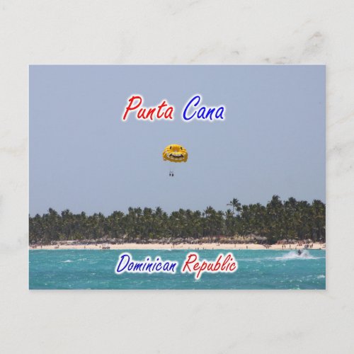 Punta Cana Parasailing Postcard