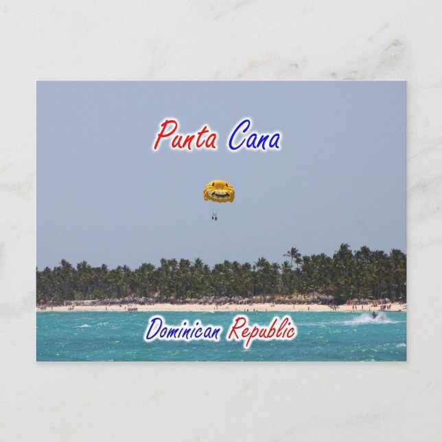 Punta Cana Parasailing Postcard (Front)