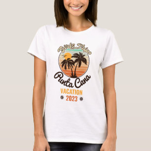 Punta Cana personalize Vacation 2023 Retro 60s T-Shirt