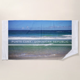 Punta Cana Sea, Dominican Republic Beach Towel