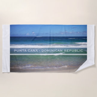 Punta Cana Sea, Dominican Republic Beach Towel