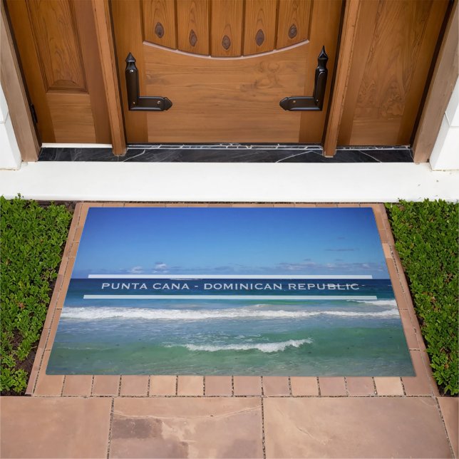 Punta Cana Sea, Dominican Republic Doormat (Outdoor)