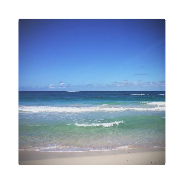 Punta Cana Sea, Dominican Republic Metal Print (Front)