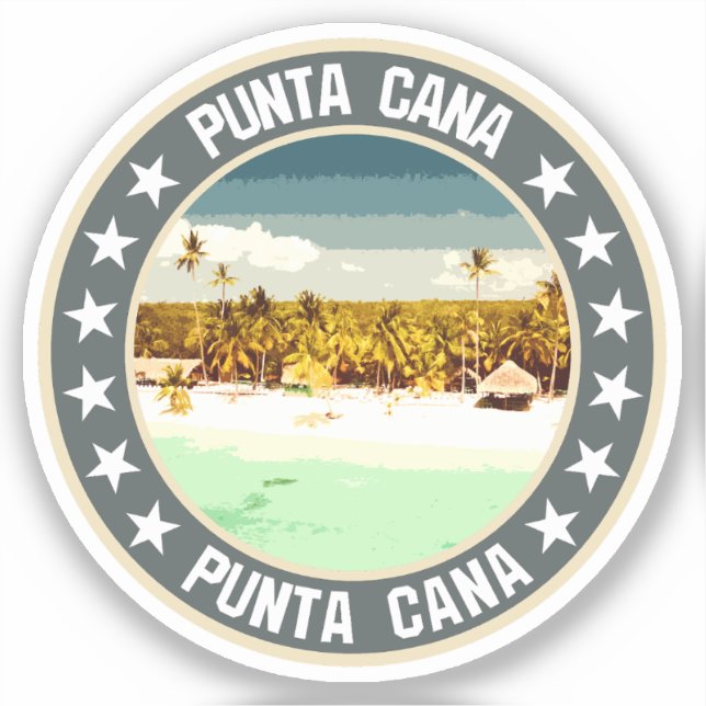 Punta Cana                                         Sticker (Front)