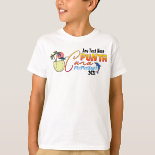 Punta Cana Souvenir T Shirt Dominican Republic Palm Sun-PL – Polozatee