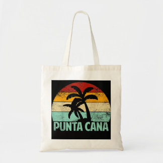 Punta Cana Vintage 70s 80s Retro Vacation Dominica Tote Bag