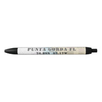 Punta Gorda Charlotte County Nautical Chart Blue Ink Pen