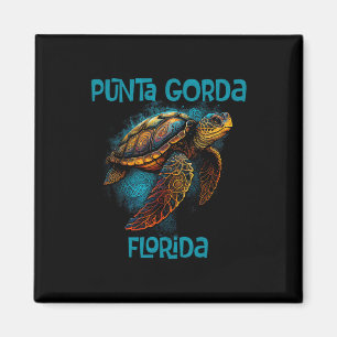 Punta Gorda Florida Fl Retro Vintage Beach Sea Tur Magnet
