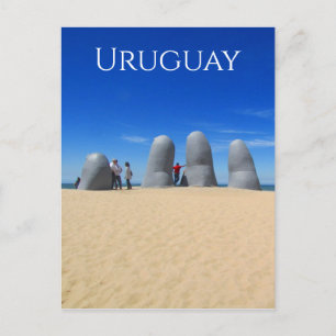 punta hand uruguay postcard