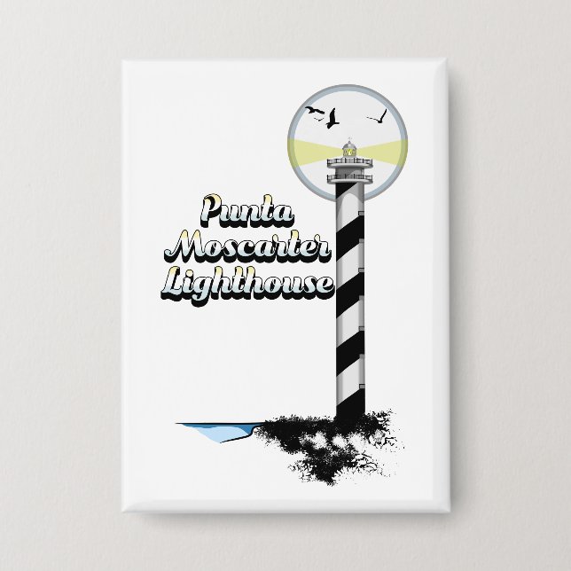 Punta Moscarter Lighthouse Button (Front)
