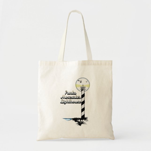Punta Moscarter Lighthouse Tote Bag (Front)