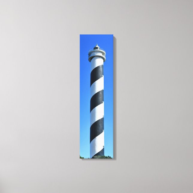 Punta Moscarter Lighthouse Vertical Canvas Art (Front)