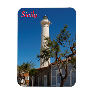 Punta Secca lighthouse, Sicily, Italy Magnet