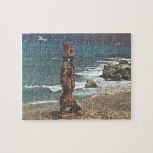 Punta Sur Sculpture Mexico Jigsaw Puzzle