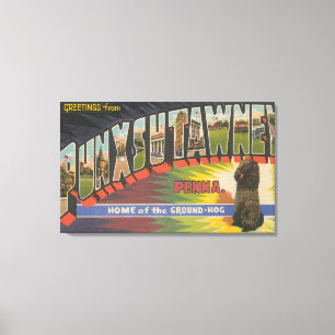 Punxsutawney, Pennsylvania (Groundhog) Canvas Print