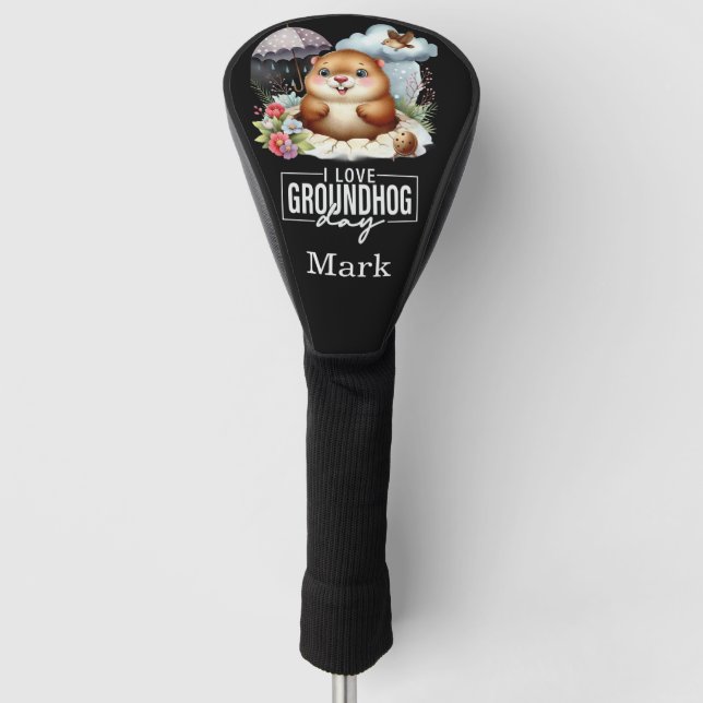 Punxsutawney Phil Groundhog Day  Golf Head Cover (Front)