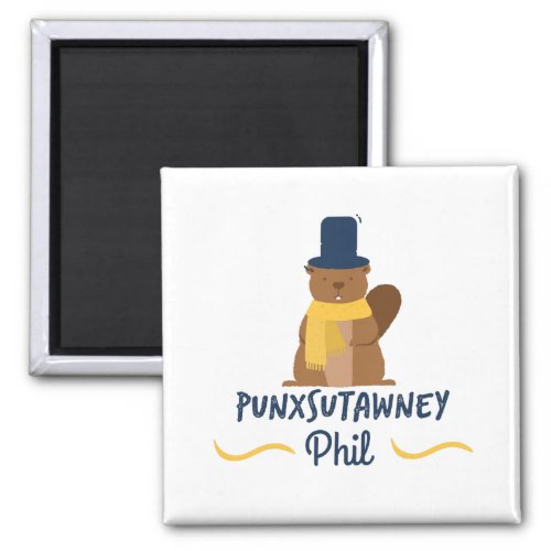 Punxsutawney Phil  Novelty Groundhog Day Magnet