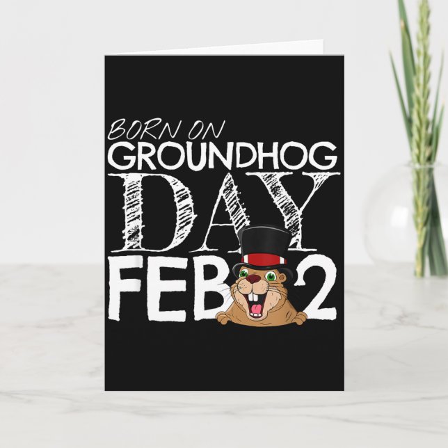Punxsy Phils Groundhog Day February 2nd Boys Girls Card (Front)