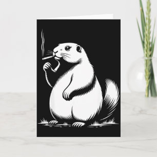 Punxy Phils Smoking Meme Groundhog Day Costume Gen Card