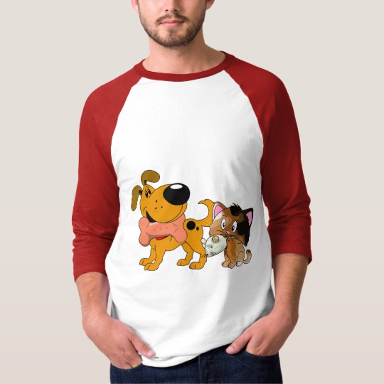 Pup and Kitty with Favorite Treat T-Shirt