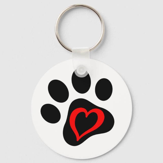 Pup-cake the Service Dog Keychain (Front)