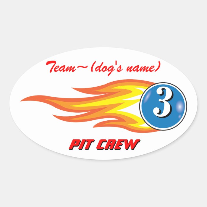 Pup Cup Classic_Team "Dog's Name"_Pit Crew custom Stickers