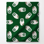 Pup Cups on Green Fabric