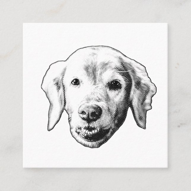 Pup Friendly Impression Square Business Card (Front)