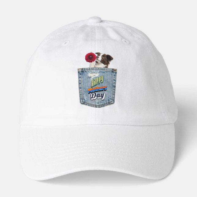 Pup in pocket tee hat (Front)