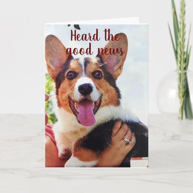 PUP IS SO "EXCITED" FOR YOUR **21st BIRTHDAY** Card (Front)