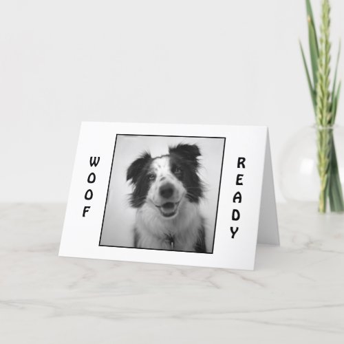 PUP IS WOOF AND READY CELEBRATE MUTUAL BIRTHDAY CARD