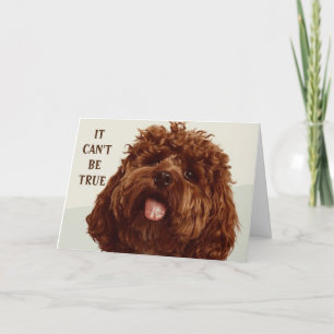 PUP JUST CAN'T BELIVE YOU ARE *80* BIRTHDAY CARD