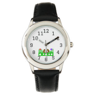 Pup N Play Kids Stainless Steel Black Watch