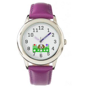 Pup N Play Kids Stainless Steel Purple Watch