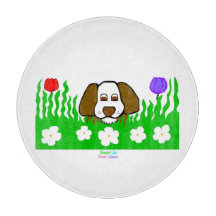 Pup N Play Round Glass Cutting Board 30.4 cm