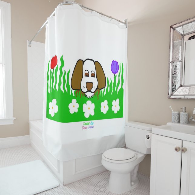 Pup N Play Shower Curtain (In Situ)