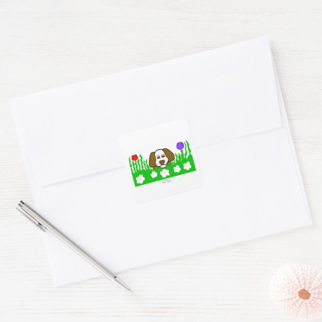 Pup N Play Square Sticker (Envelope)