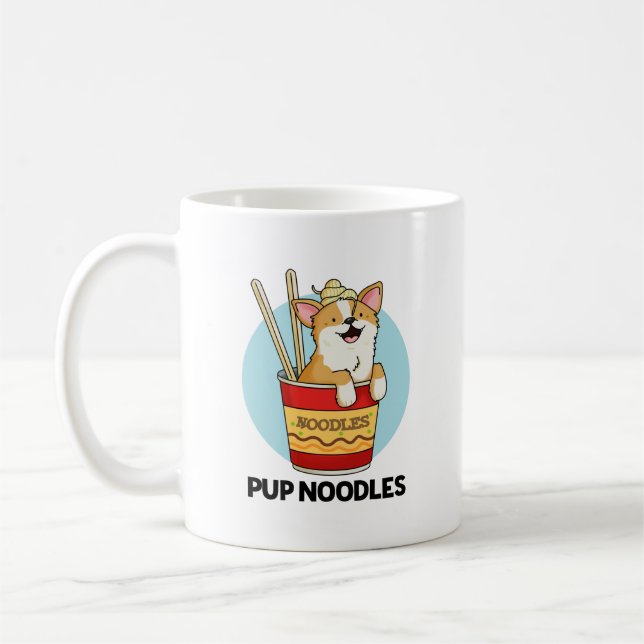 Pup Noodles Funny Cup Noodles Pun  (Left)